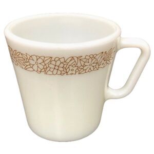 Pyrex Woodland 1410 Milk Glass D Handle Replacement Coffee‎ Cup